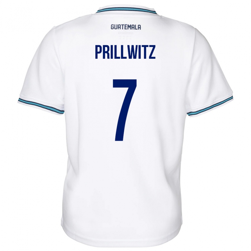 Bambino Maglia Guatemala Héctor Prillwitz #7 Bianco Kit Gara Home 24-26 Maglietta