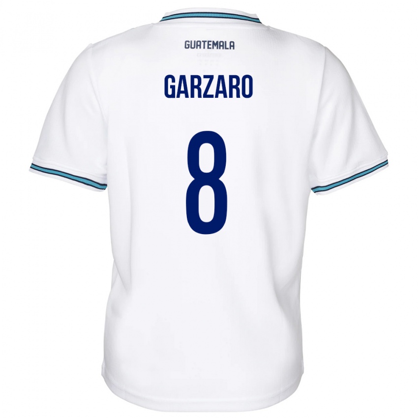 Bambino Maglia Guatemala Santiago Garzaro #8 Bianco Kit Gara Home 24-26 Maglietta