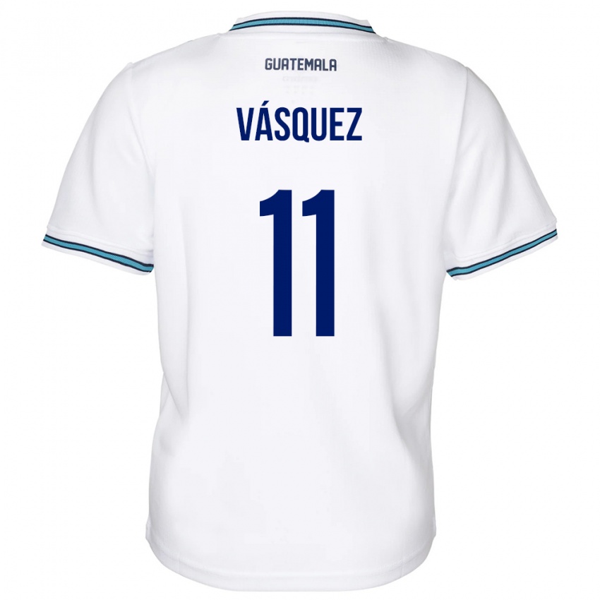 Bambino Maglia Guatemala Gabino Vásquez #11 Bianco Kit Gara Home 24-26 Maglietta