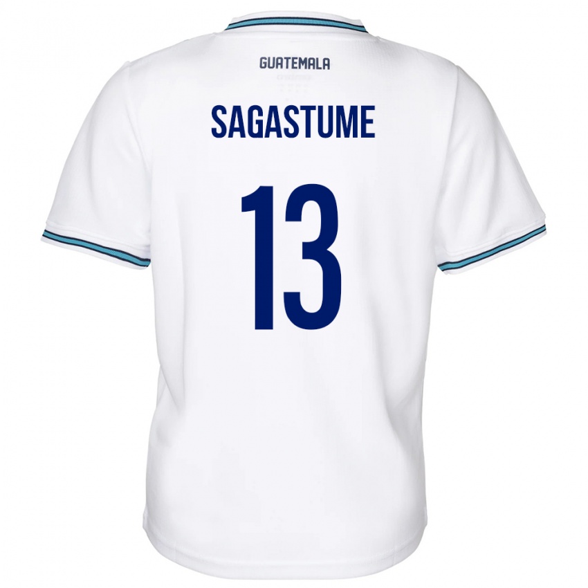 Bambino Maglia Guatemala Selvin Sagastume #13 Bianco Kit Gara Home 24-26 Maglietta