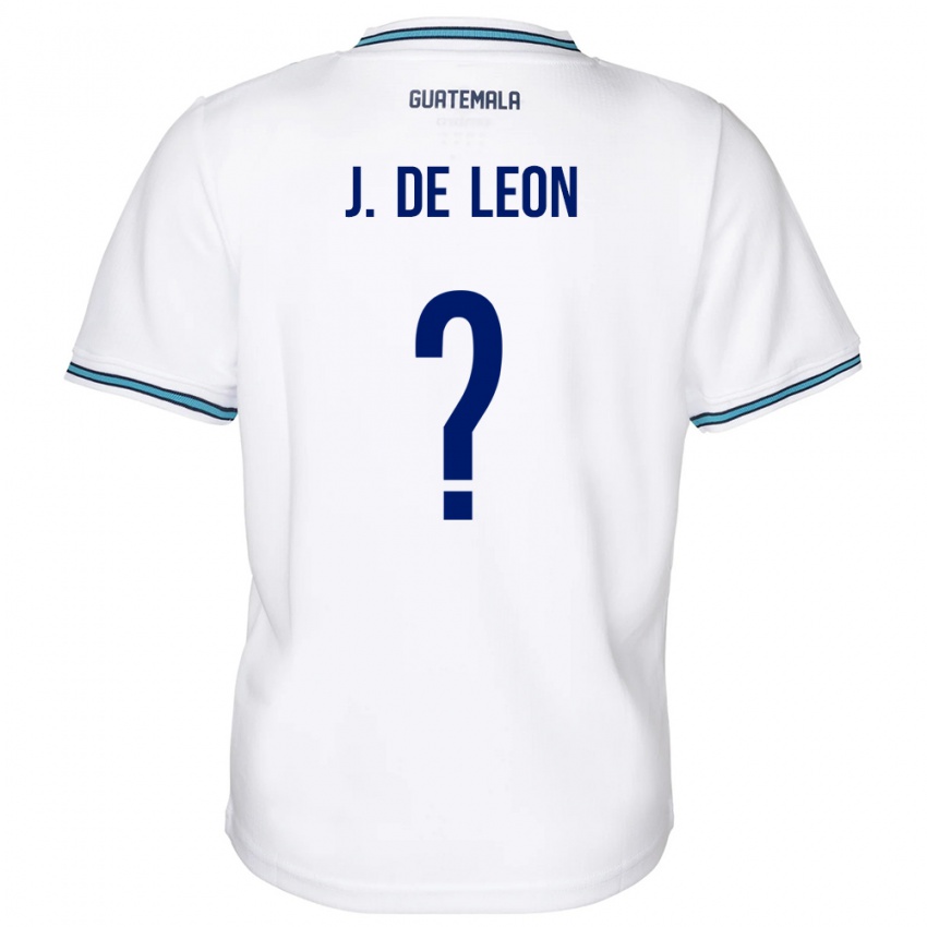 Bambino Maglia Guatemala Jose De Leon #0 Bianco Kit Gara Home 24-26 Maglietta