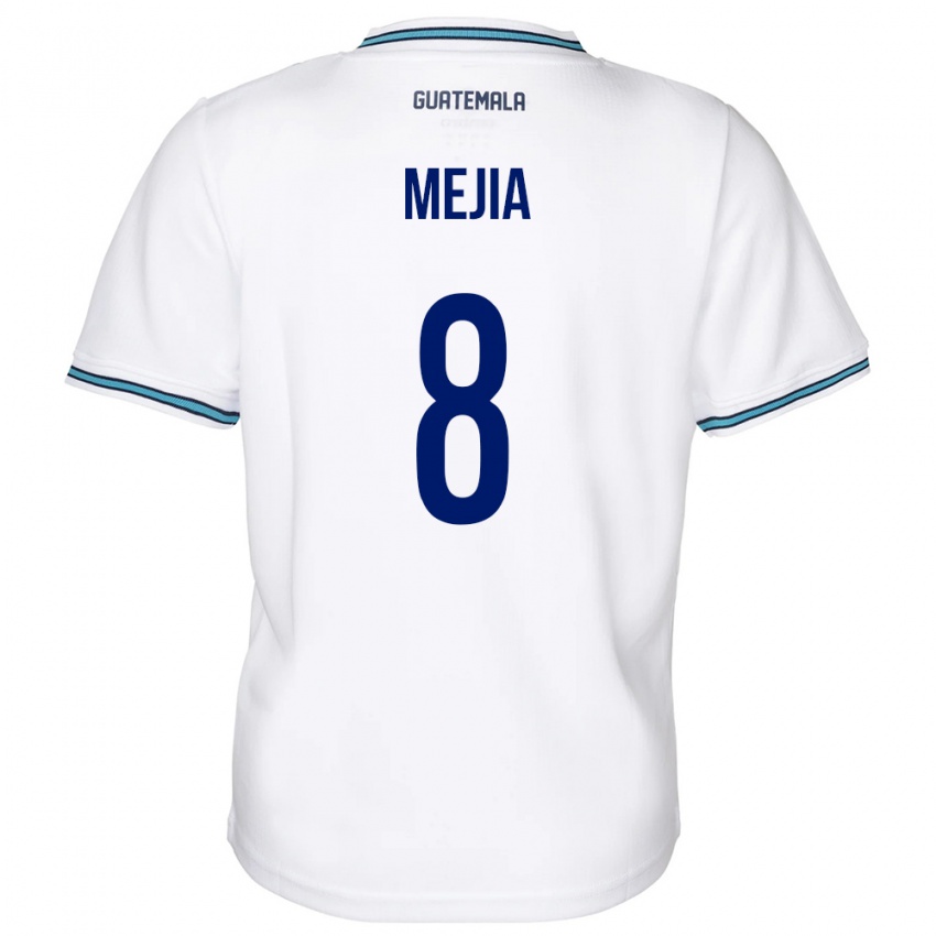 Bambino Maglia Guatemala Robert Mejia #8 Bianco Kit Gara Home 24-26 Maglietta