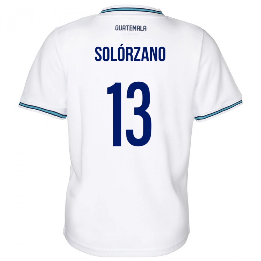 Bambino Maglia Guatemala Aisha Solórzano #13 Bianco Kit Gara Home 24-26 Maglietta