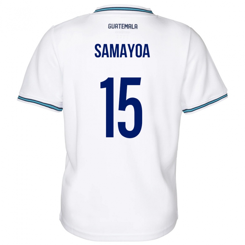 Bambino Maglia Guatemala Giselle Samayoa #15 Bianco Kit Gara Home 24-26 Maglietta