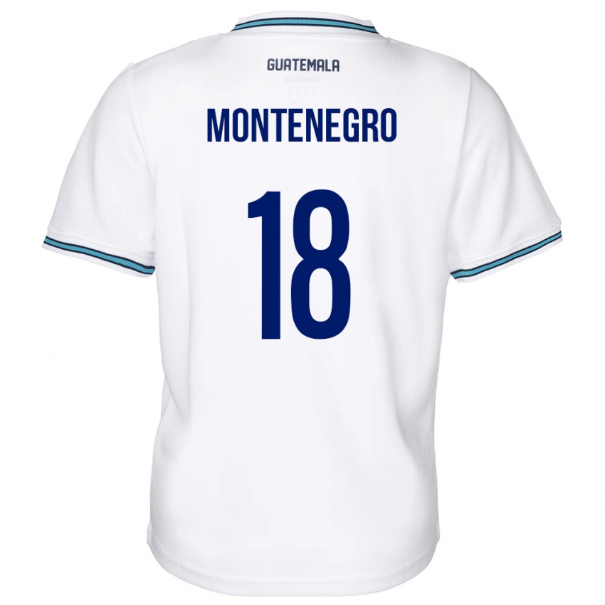 Bambino Maglia Guatemala Vivian Montenegro #18 Bianco Kit Gara Home 24-26 Maglietta