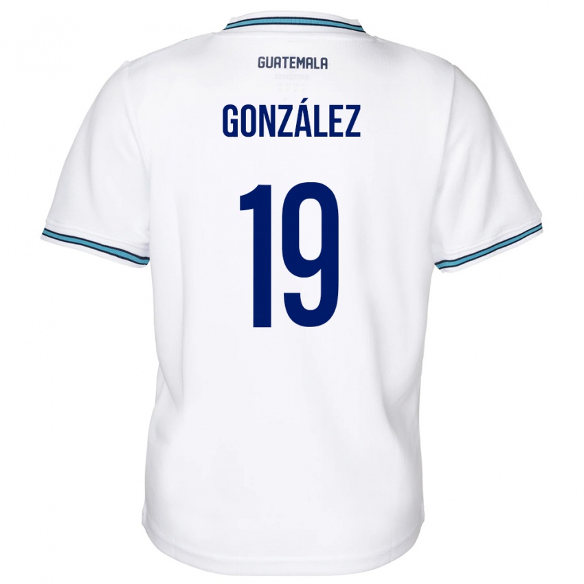 Bambino Maglia Guatemala Karen González #19 Bianco Kit Gara Home 24-26 Maglietta