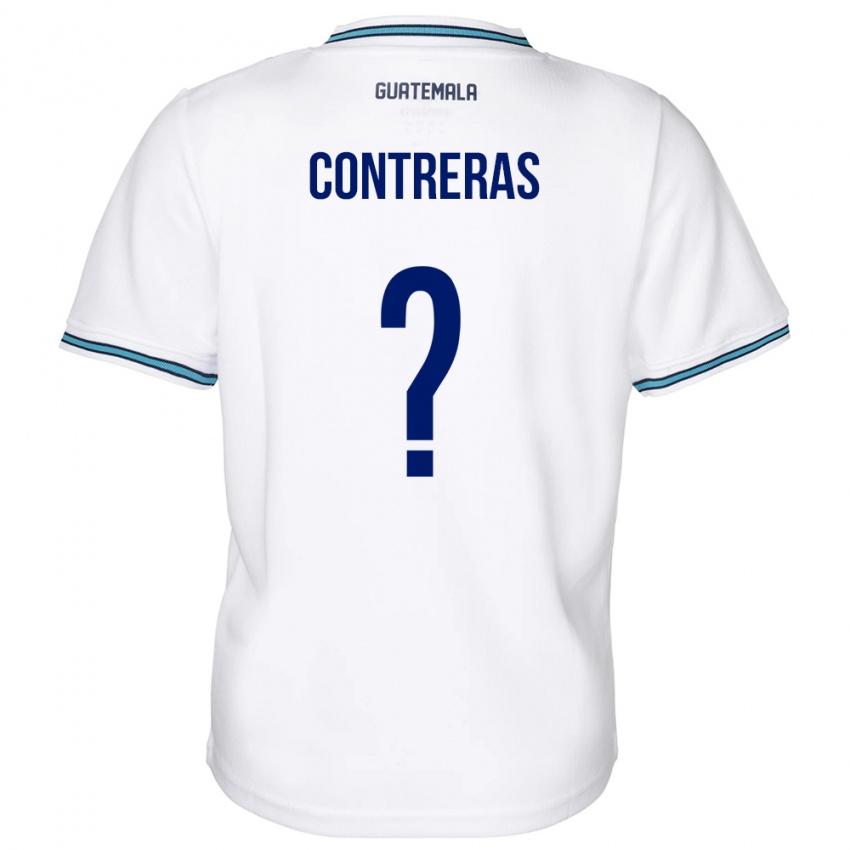 Bambino Maglia Guatemala Betzael Contreras #0 Bianco Kit Gara Home 24-26 Maglietta