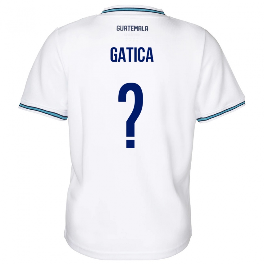 Bambino Maglia Guatemala Celeste Gatica #0 Bianco Kit Gara Home 24-26 Maglietta