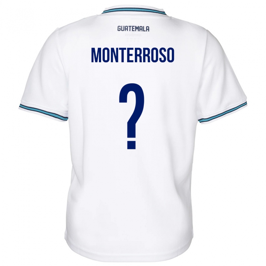 Bambino Maglia Guatemala María Monterroso #0 Bianco Kit Gara Home 24-26 Maglietta