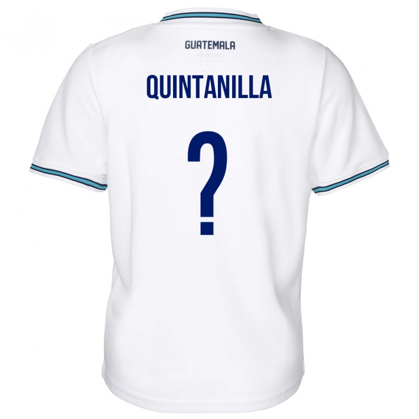 Bambino Maglia Guatemala Anayelli Quintanilla #0 Bianco Kit Gara Home 24-26 Maglietta