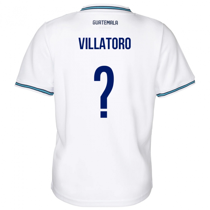 Bambino Maglia Guatemala Grace Villatoro #0 Bianco Kit Gara Home 24-26 Maglietta