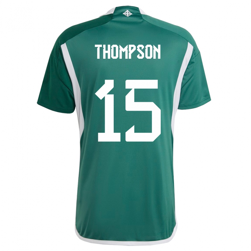 Bambino Maglia Irlanda Del Nord Jordan Thompson #15 Verde Kit Gara Home 24-26 Maglietta