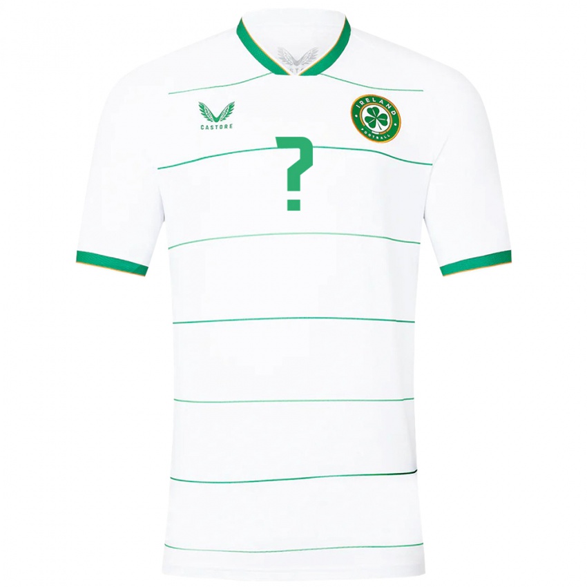 Bambino Maglia Irlanda Jake Griffin #0 Bianco Kit Gara Away 24-26 Maglietta