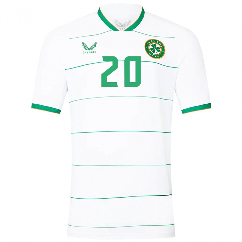 Bambino Maglia Irlanda Glenn Mcconnell #20 Bianco Kit Gara Away 24-26 Maglietta