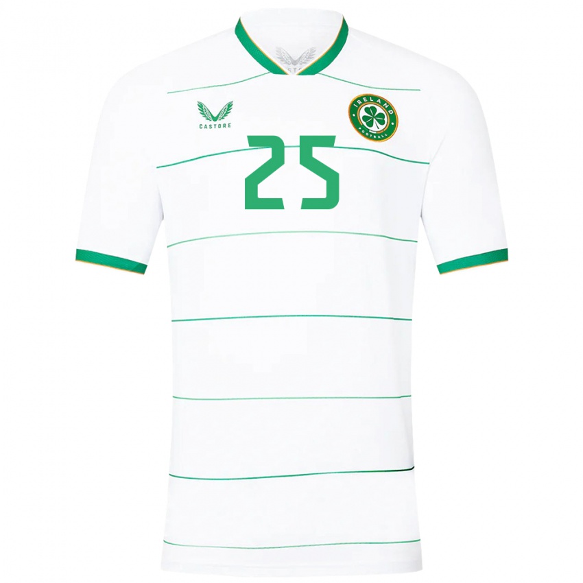 Bambino Maglia Irlanda Aoife Mannion #25 Bianco Kit Gara Away 24-26 Maglietta