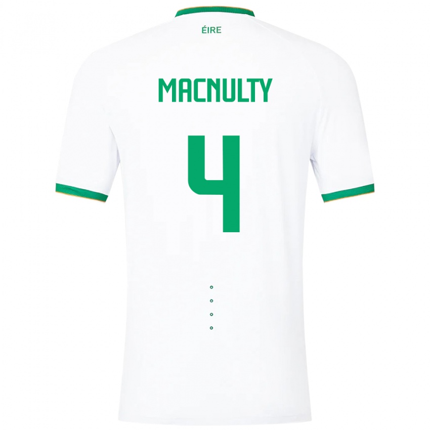 Bambino Maglia Irlanda Anselmo García Macnulty #4 Bianco Kit Gara Away 24-26 Maglietta