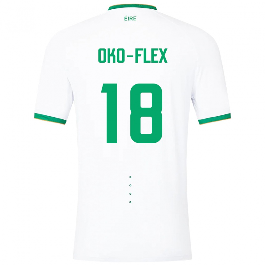 Bambino Maglia Irlanda Armstrong Oko-Flex #18 Bianco Kit Gara Away 24-26 Maglietta