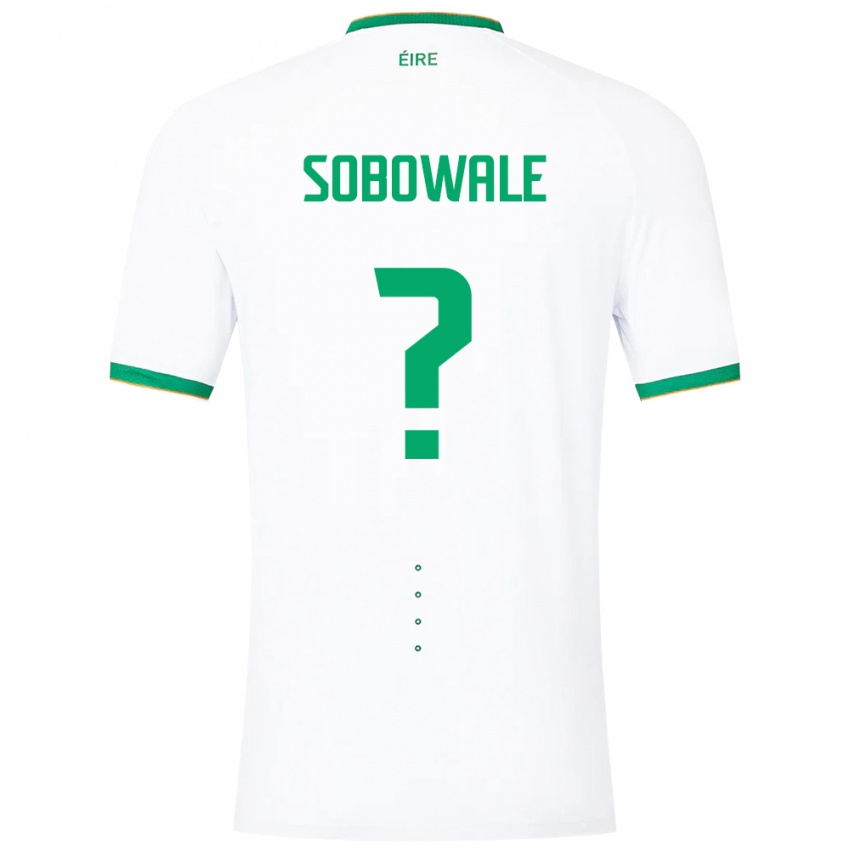 Bambino Maglia Irlanda Timi Sobowale #0 Bianco Kit Gara Away 24-26 Maglietta