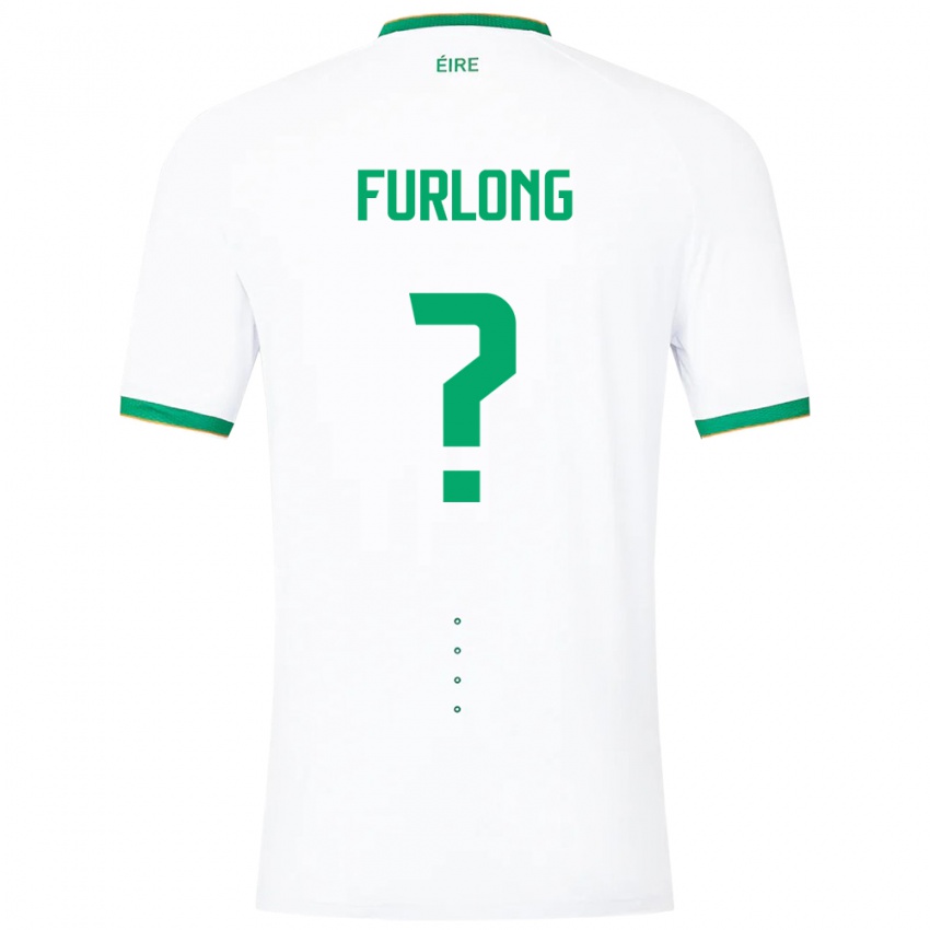 Bambino Maglia Irlanda James Furlong #0 Bianco Kit Gara Away 24-26 Maglietta