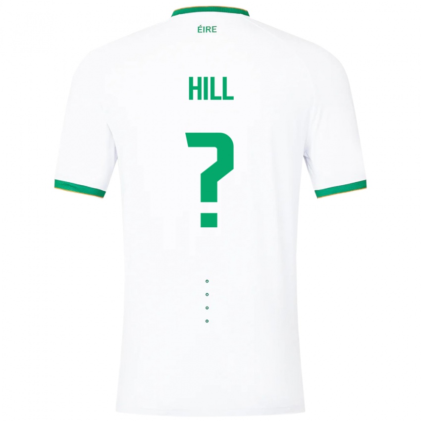 Bambino Maglia Irlanda Tom Hill #0 Bianco Kit Gara Away 24-26 Maglietta