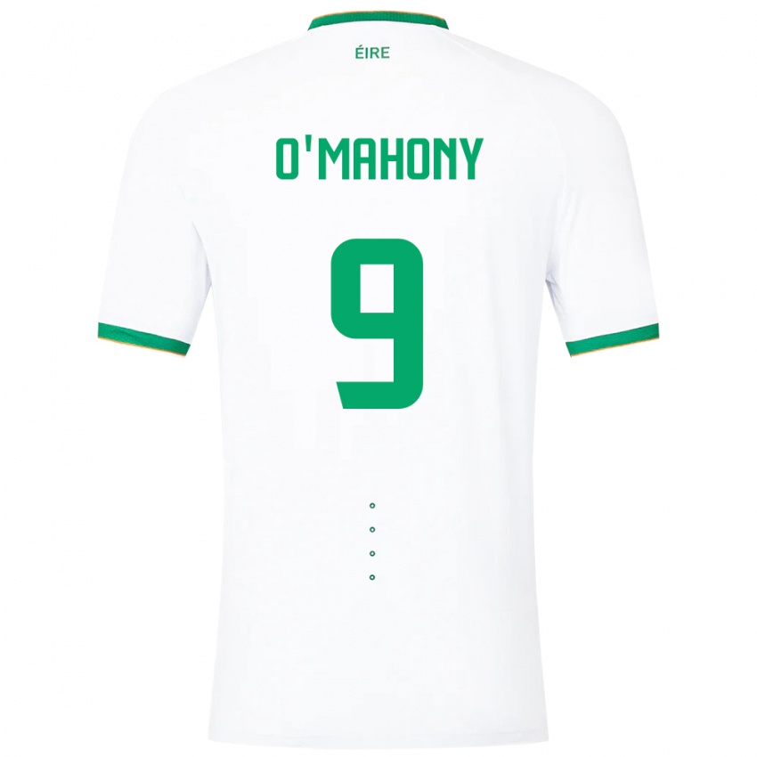 Bambino Maglia Irlanda Mark O'mahony #9 Bianco Kit Gara Away 24-26 Maglietta