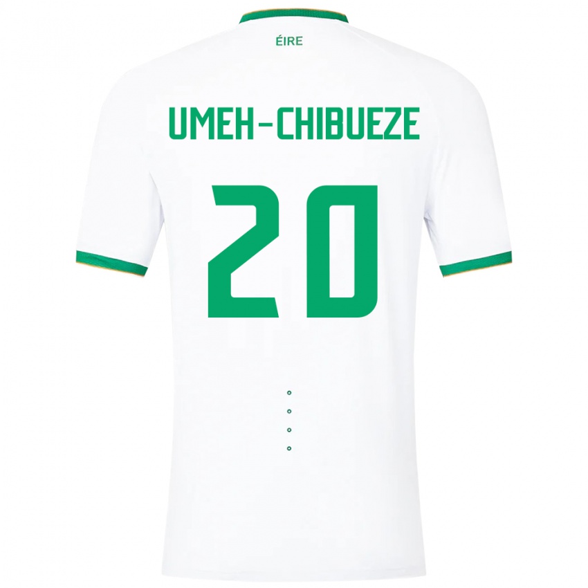 Bambino Maglia Irlanda Franco Umeh-Chibueze #20 Bianco Kit Gara Away 24-26 Maglietta