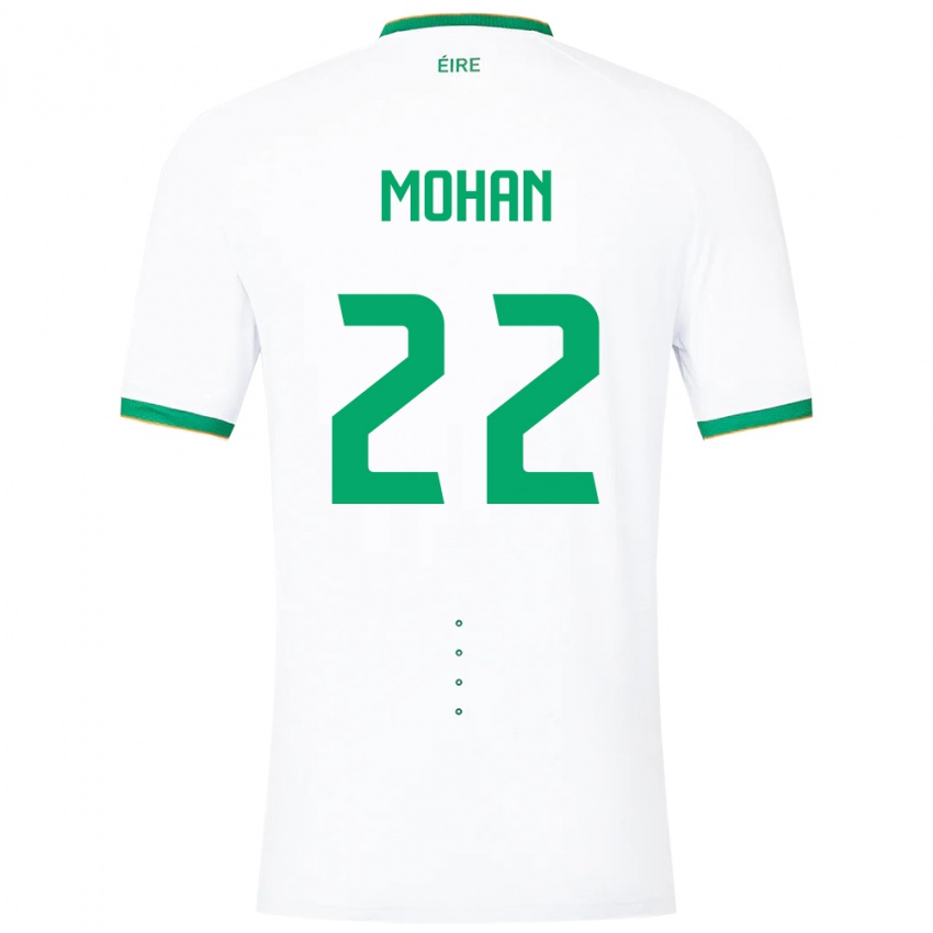 Bambino Maglia Irlanda Stephen Mohan #22 Bianco Kit Gara Away 24-26 Maglietta