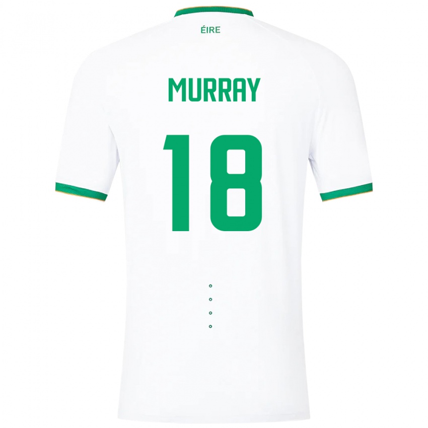 Bambino Maglia Irlanda Matthew Murray #18 Bianco Kit Gara Away 24-26 Maglietta