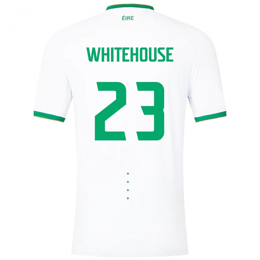 Bambino Maglia Irlanda Sophie Whitehouse #23 Bianco Kit Gara Away 24-26 Maglietta