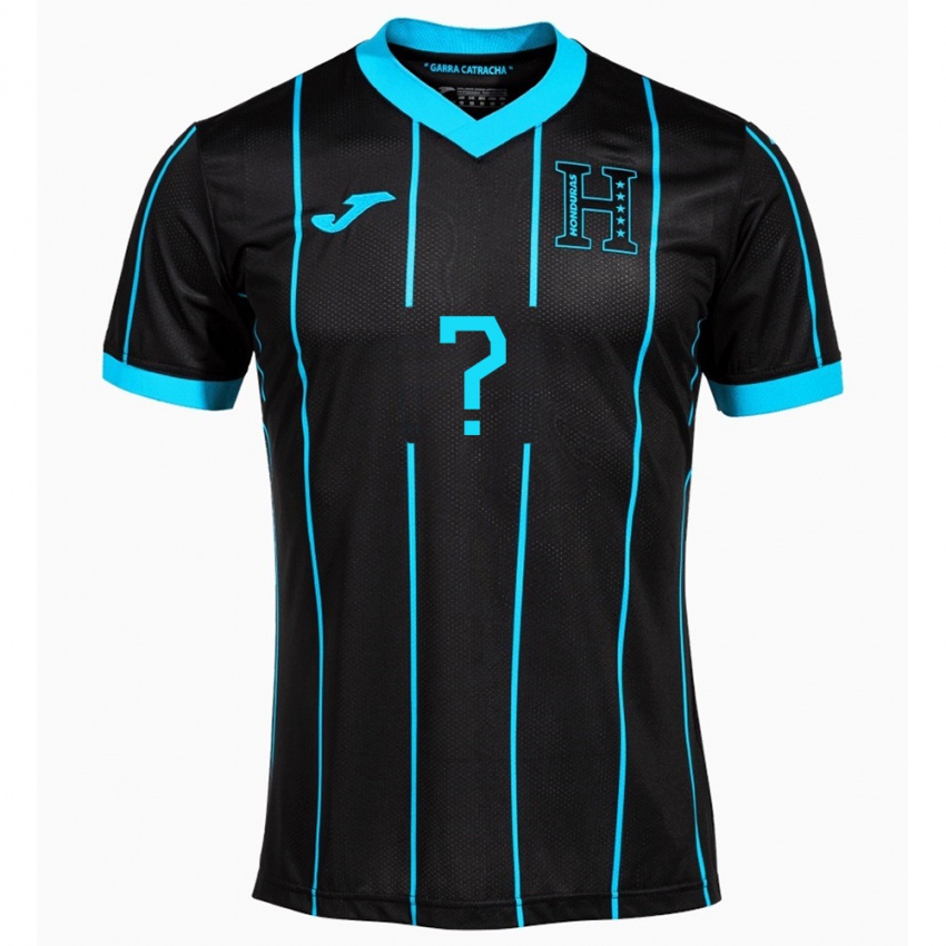 Bambino Maglia Honduras Lesbia Puerto #0 Nero Kit Gara Away 24-26 Maglietta