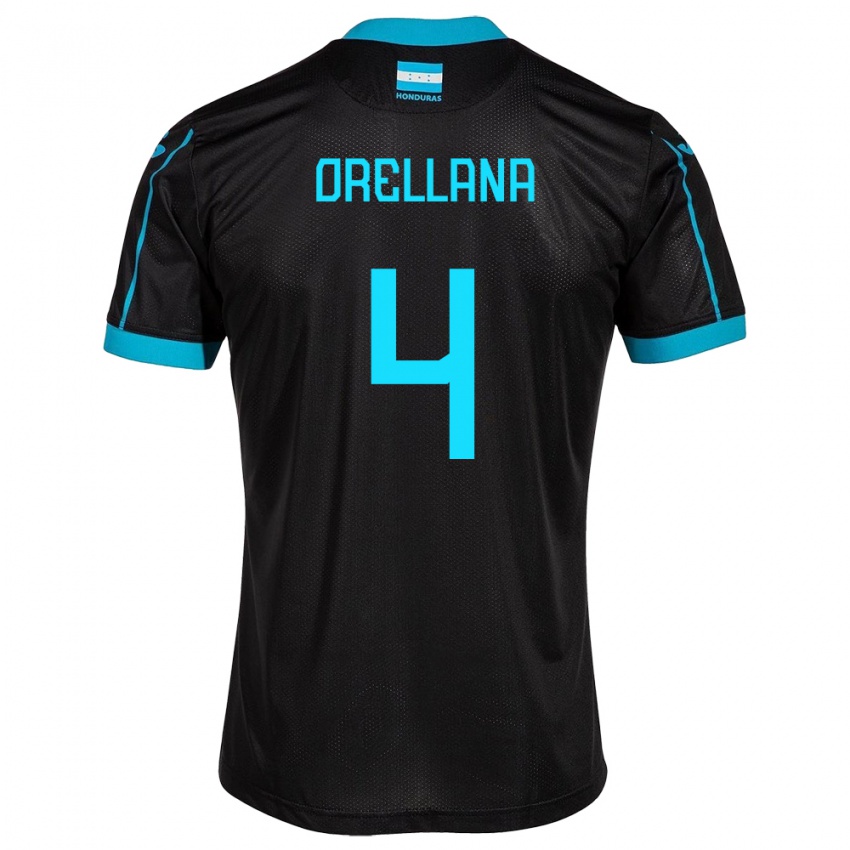 Bambino Maglia Honduras André Orellana #4 Nero Kit Gara Away 24-26 Maglietta