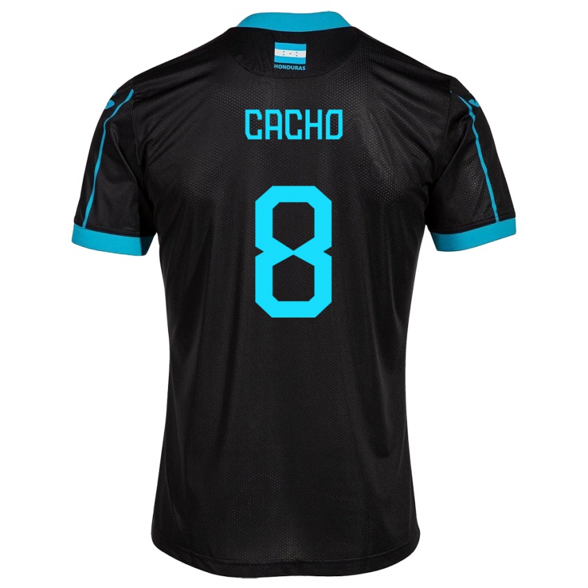 Bambino Maglia Honduras Daylor Cacho #8 Nero Kit Gara Away 24-26 Maglietta