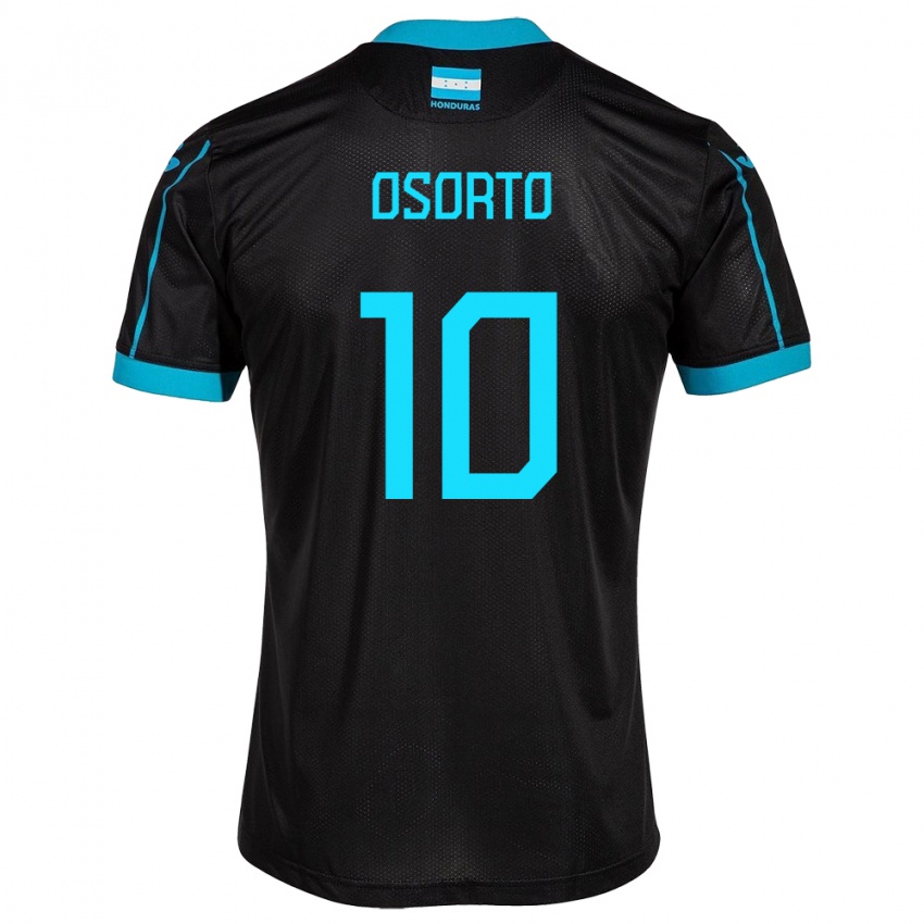 Bambino Maglia Honduras Roberto Osorto #10 Nero Kit Gara Away 24-26 Maglietta