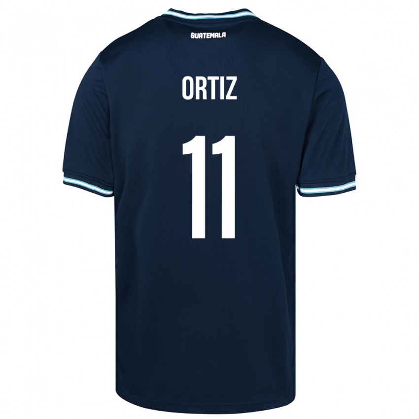 Bambino Maglia Guatemala Andersson Ortiz #11 Blu Kit Gara Away 24-26 Maglietta