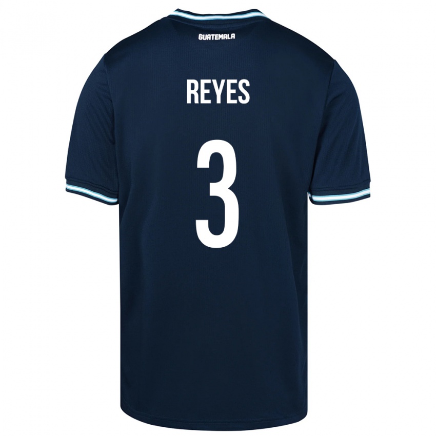 Bambino Maglia Guatemala Martha Reyes #3 Blu Kit Gara Away 24-26 Maglietta