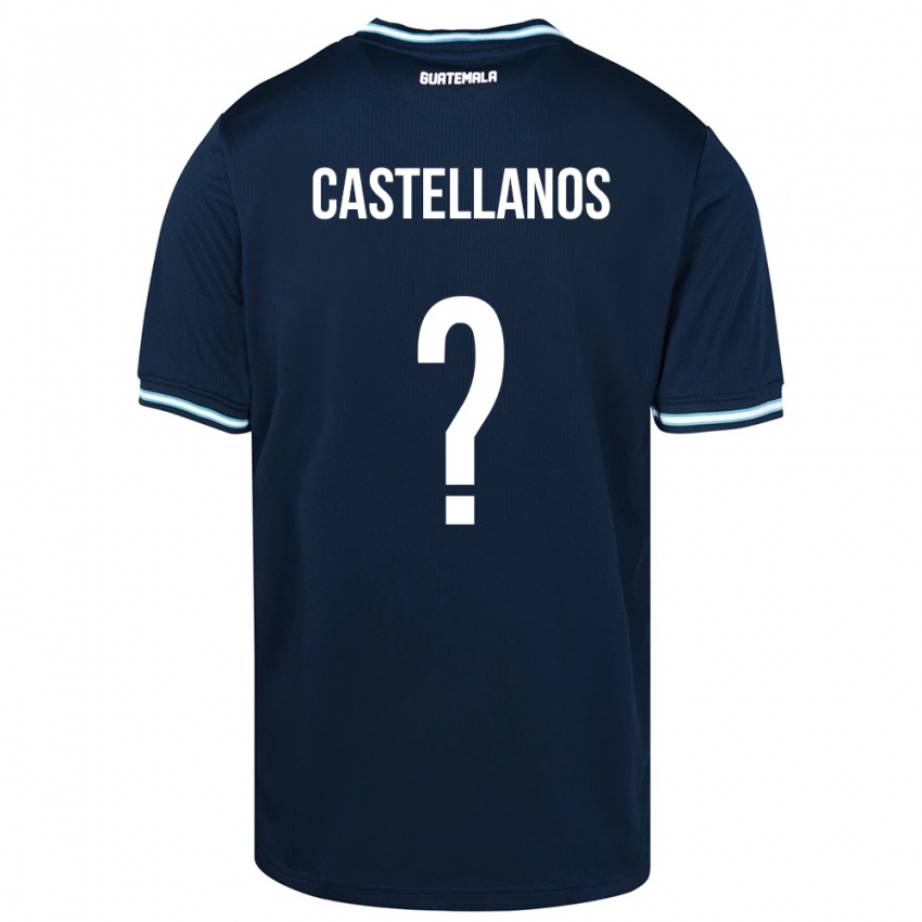 Bambino Maglia Guatemala Jezmin Castellanos #0 Blu Kit Gara Away 24-26 Maglietta