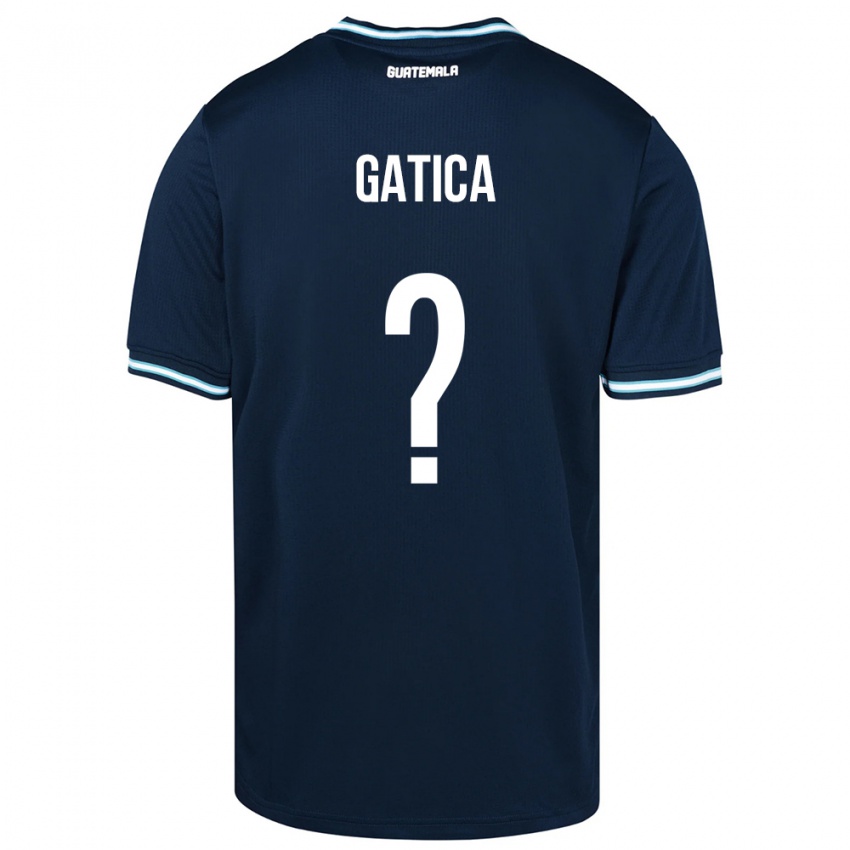 Bambino Maglia Guatemala Celeste Gatica #0 Blu Kit Gara Away 24-26 Maglietta