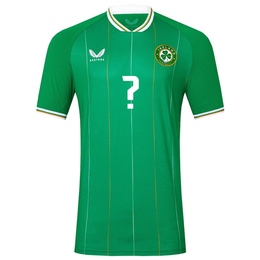 Uomo Maglia Irlanda Il Tuo Nome #0 Verde Kit Gara Home 24-26 Maglietta