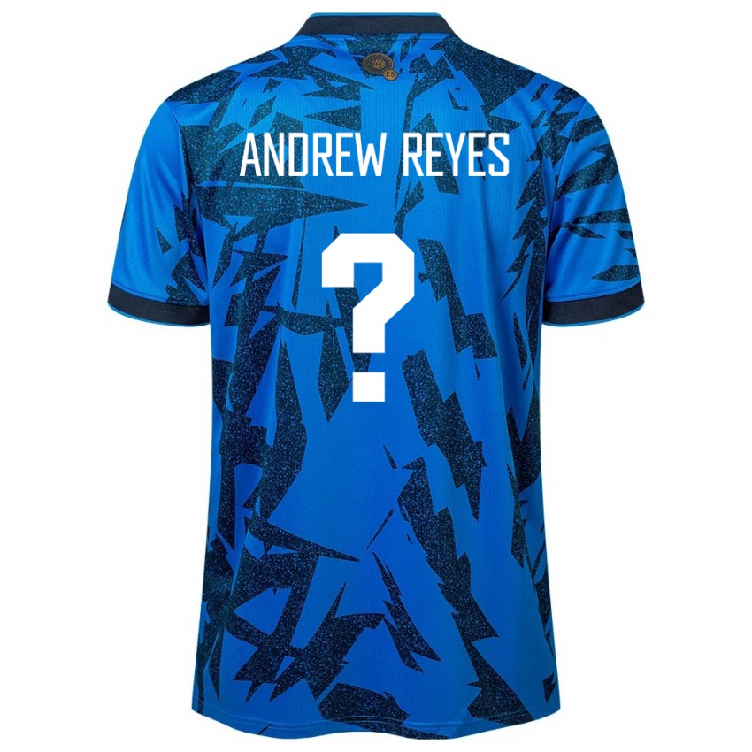 Uomo Maglia El Salvador Andrew Reyes #0 Blu Kit Gara Home 24-26 Maglietta