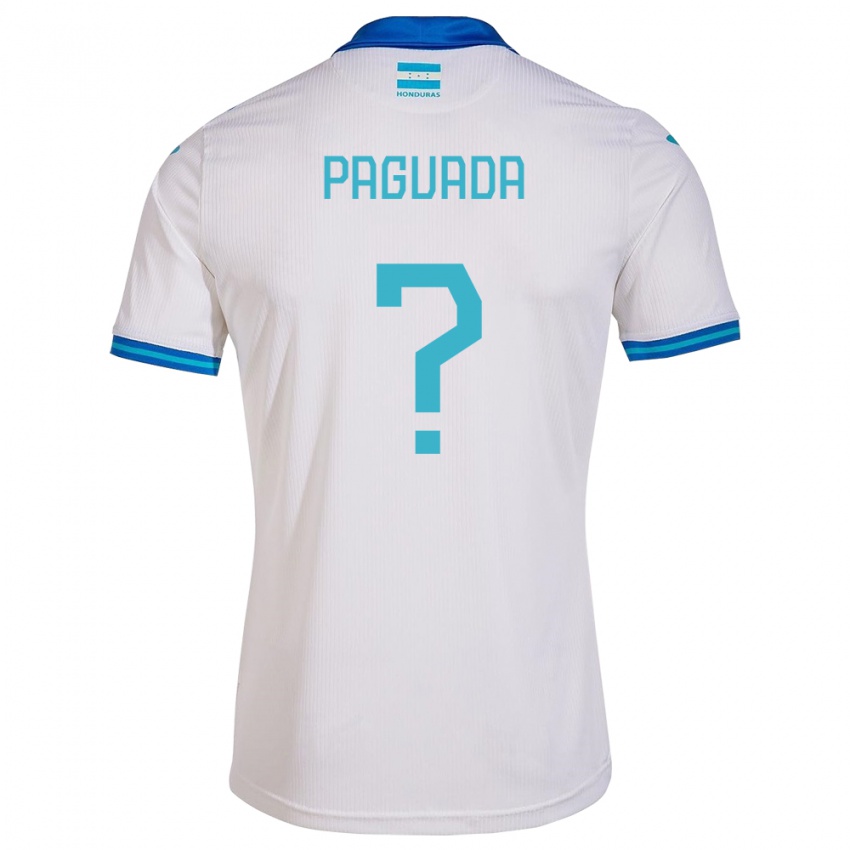 Uomo Maglia Honduras Didier Paguada #0 Bianco Kit Gara Home 24-26 Maglietta