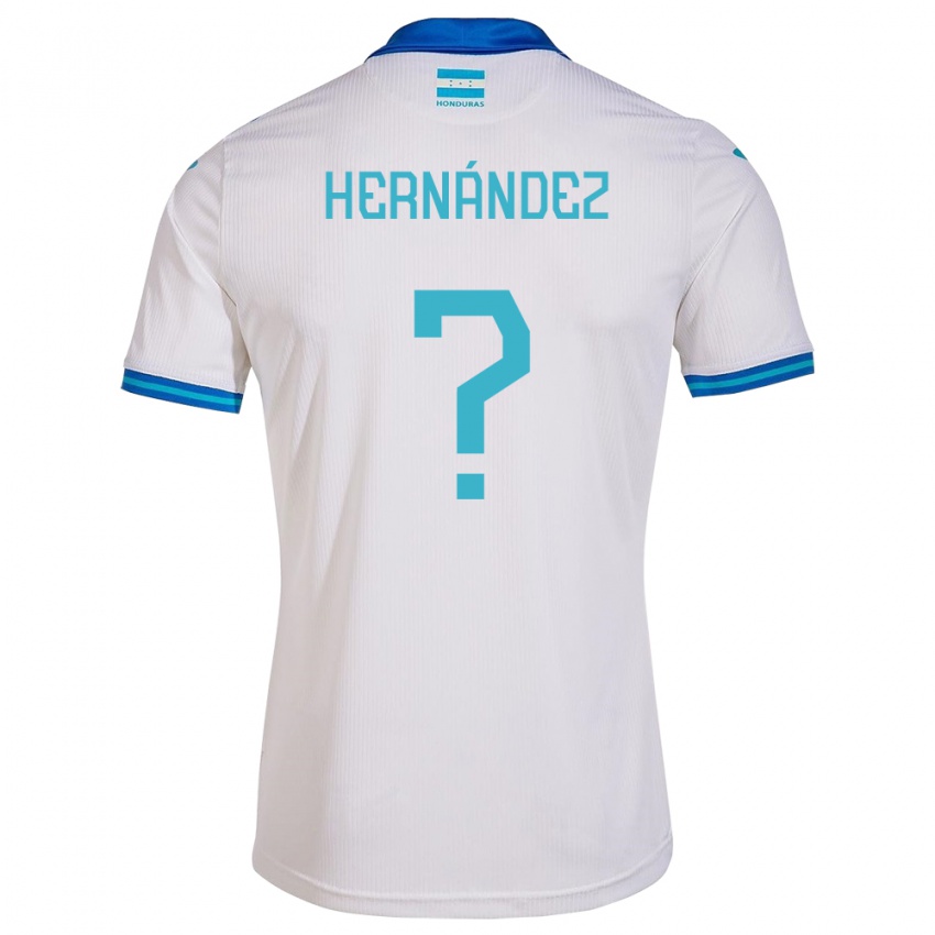 Uomo Maglia Honduras Riccy Hernández #0 Bianco Kit Gara Home 24-26 Maglietta