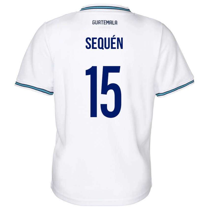 Uomo Maglia Guatemala Marlon Sequén #15 Bianco Kit Gara Home 24-26 Maglietta