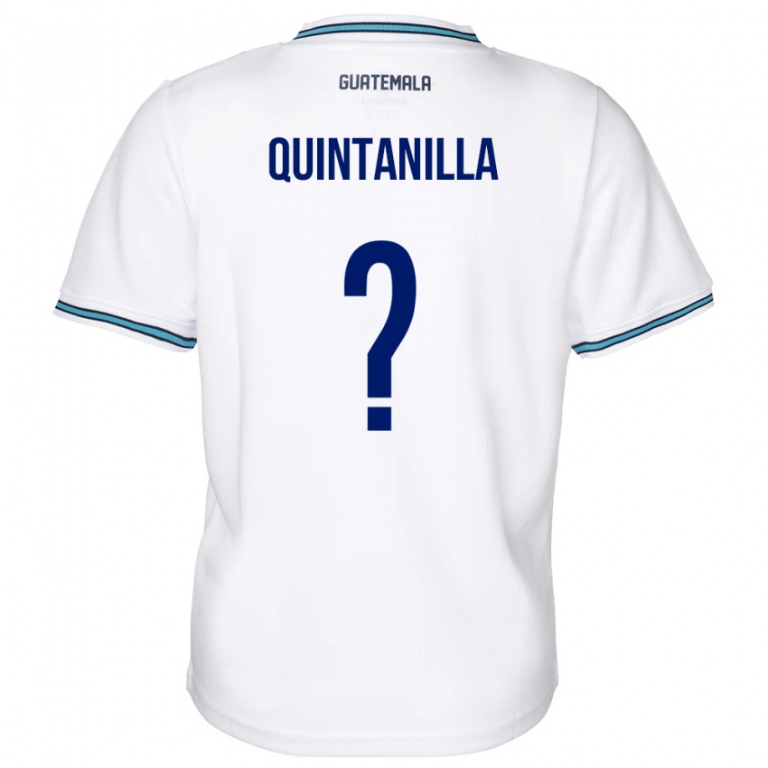 Uomo Maglia Guatemala Anayelli Quintanilla #0 Bianco Kit Gara Home 24-26 Maglietta