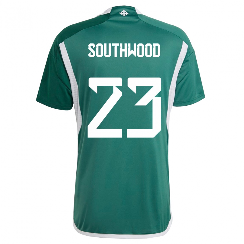 Uomo Maglia Irlanda Del Nord Luke Southwood #23 Verde Kit Gara Home 24-26 Maglietta