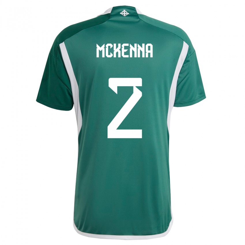 Uomo Maglia Irlanda Del Nord Rebecca Mckenna #2 Verde Kit Gara Home 24-26 Maglietta