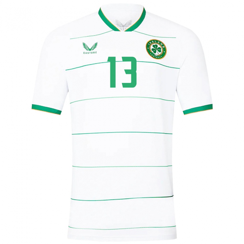 Uomo Maglia Irlanda Mark Sykes #13 Bianco Kit Gara Away 24-26 Maglietta