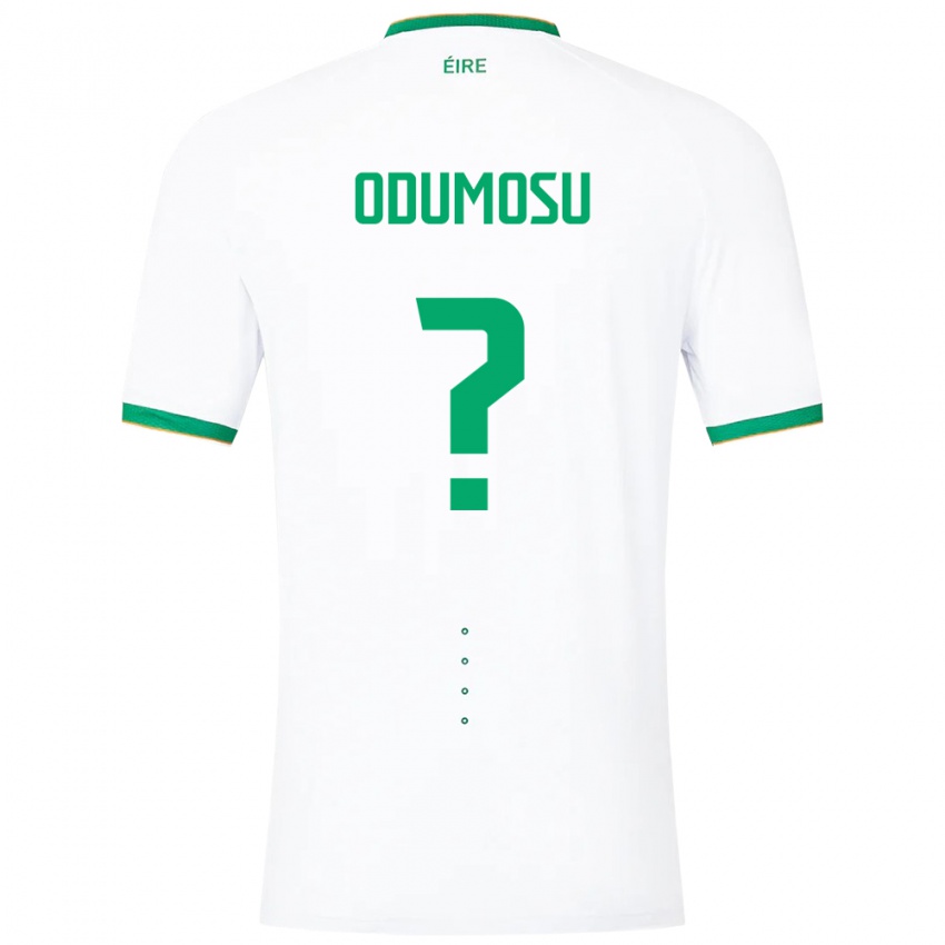 Uomo Maglia Irlanda David Odumosu #0 Bianco Kit Gara Away 24-26 Maglietta