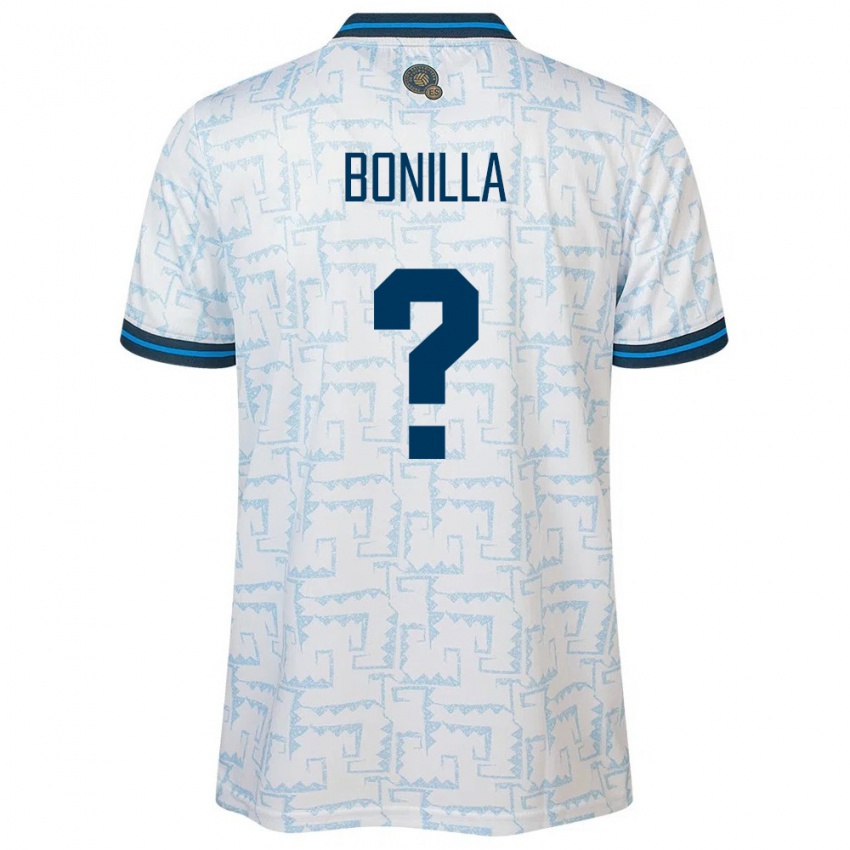 Uomo Maglia El Salvador Nelson Bonilla #0 Bianco Kit Gara Away 24-26 Maglietta