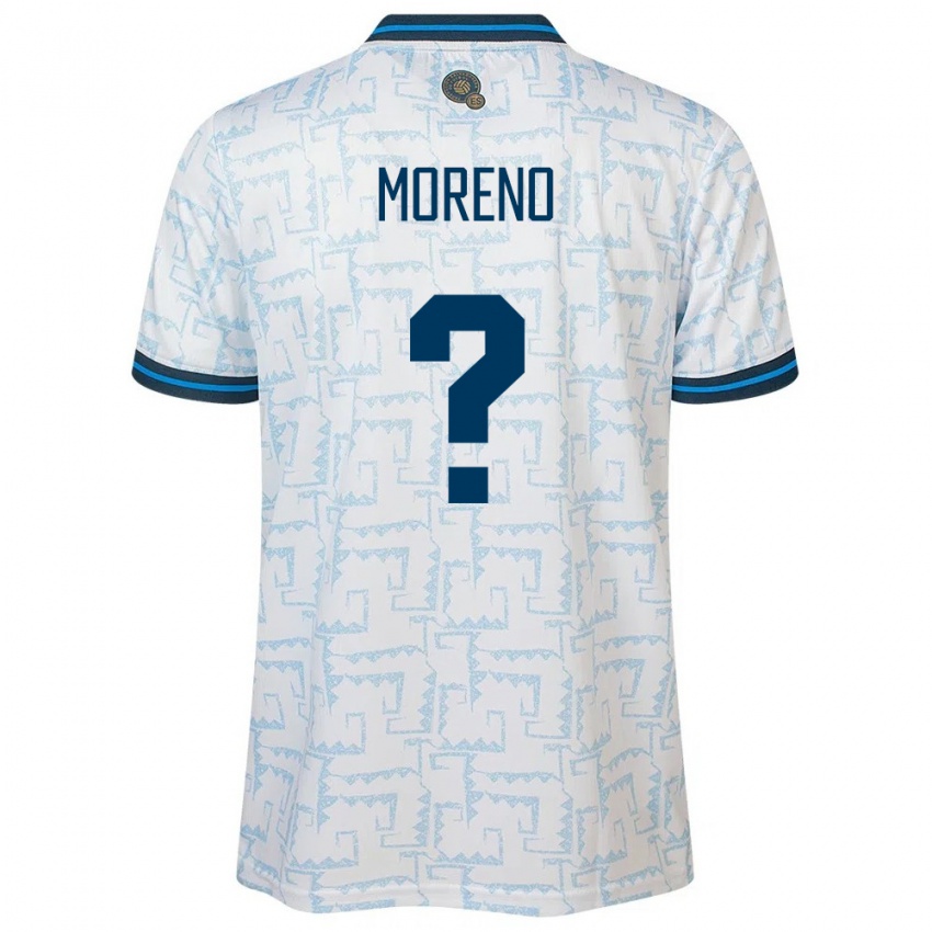 Uomo Maglia El Salvador Amando Moreno #0 Bianco Kit Gara Away 24-26 Maglietta