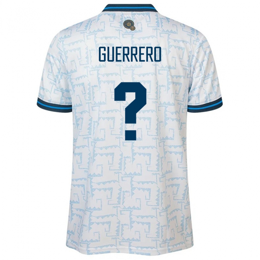 Uomo Maglia El Salvador Alexander Guerrero #0 Bianco Kit Gara Away 24-26 Maglietta